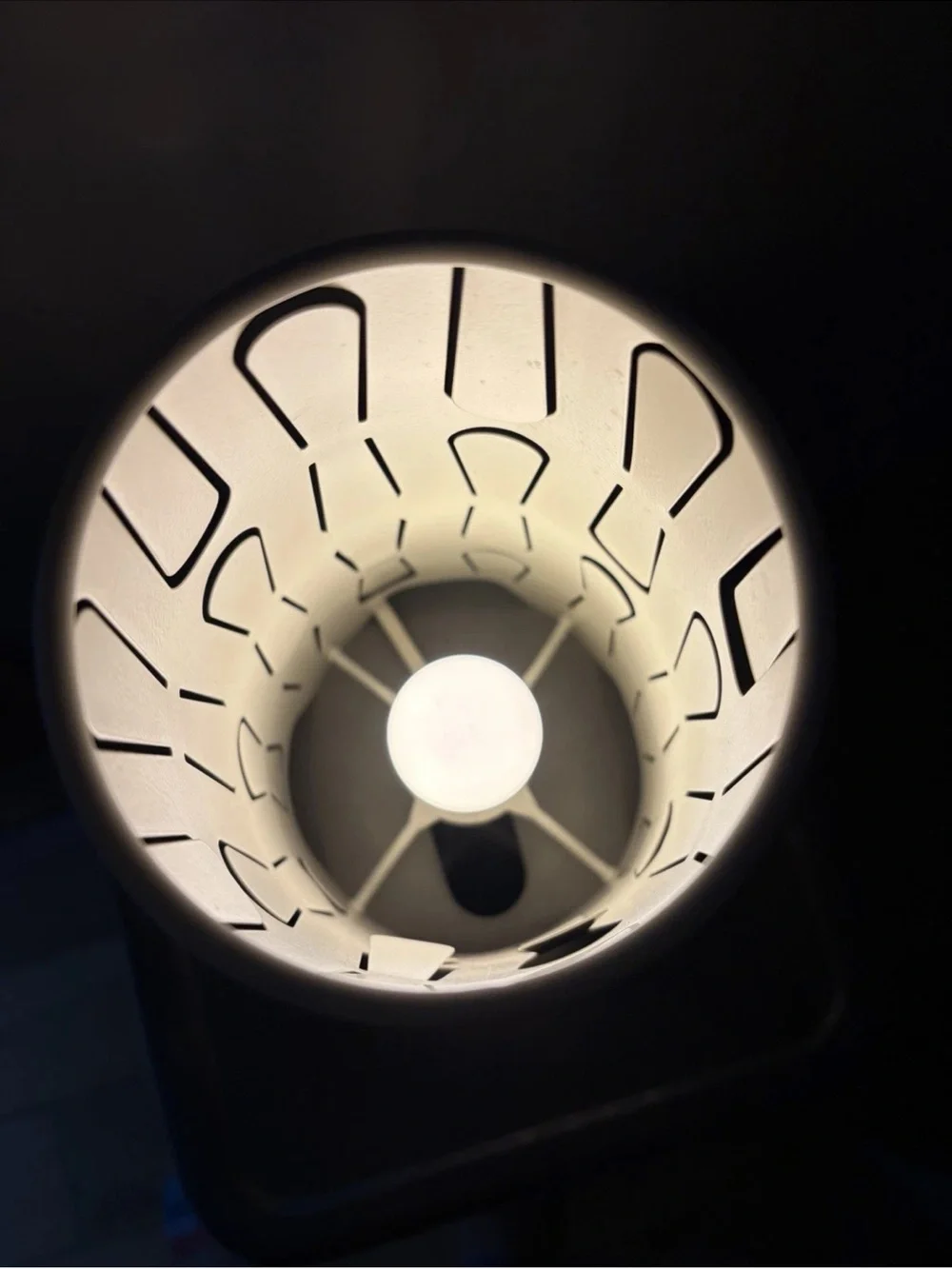 90s IKEA KAJUTA Lamp David Wahl Design White Adjustable Cutout Metal 12